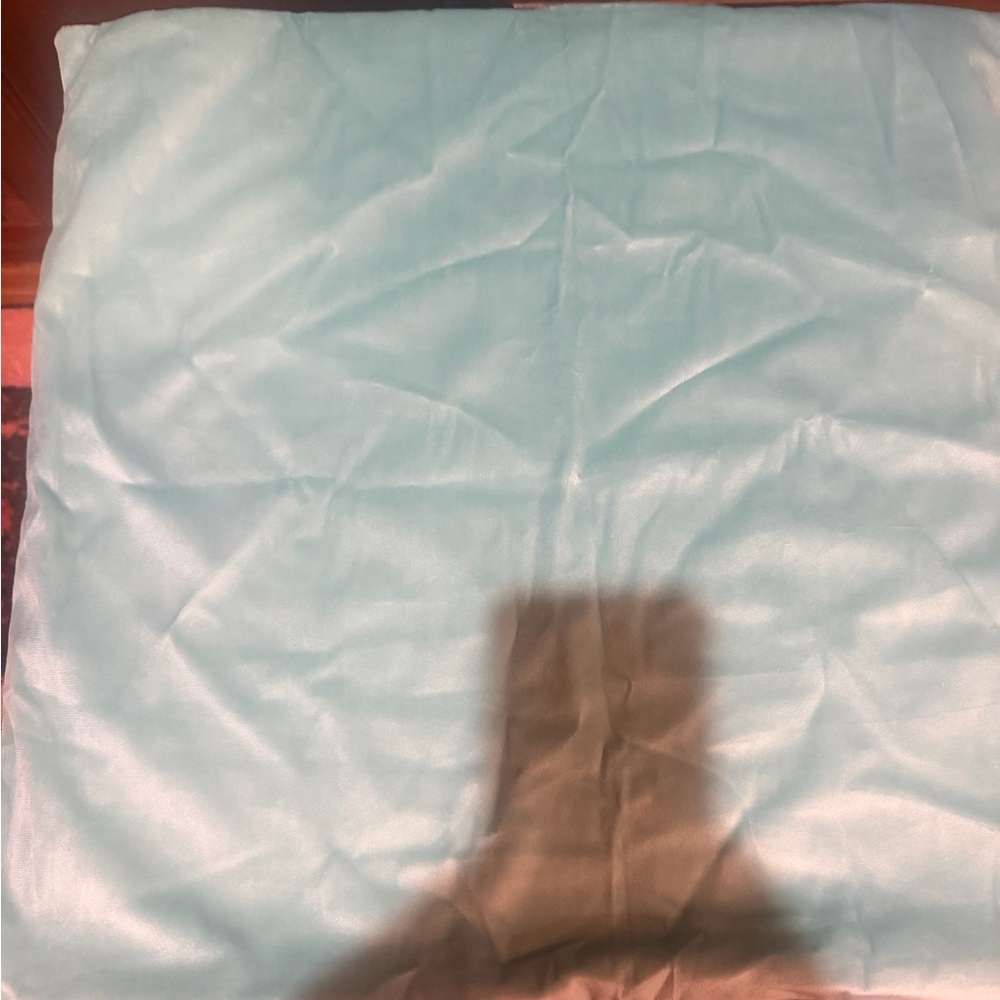 Soft Blue velvet set of Four 21x21 throw pillow covers New!
